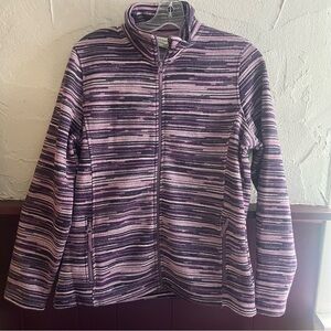 Women's Purple Striped Mountain Warehouse Zip Up Jacket Size 6 NWT